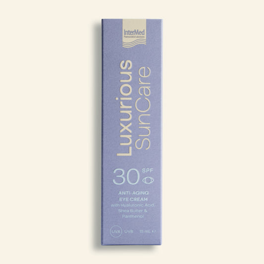 Luxurious αντιγηραντική αντηλιακή κρέμα ματιών SPF 30