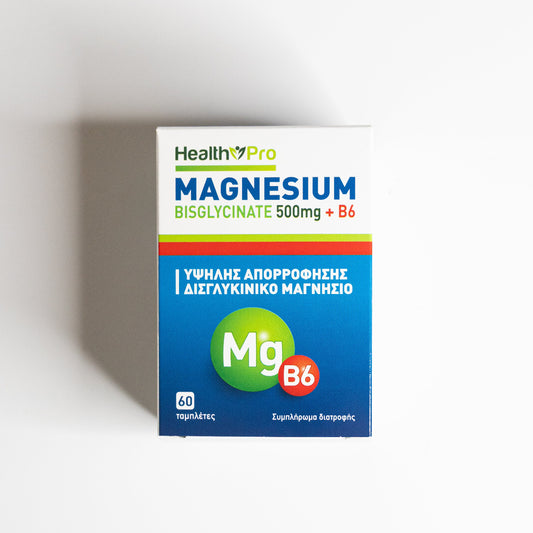 Magnesium Bisglycinate 500mg + Vitamin B6