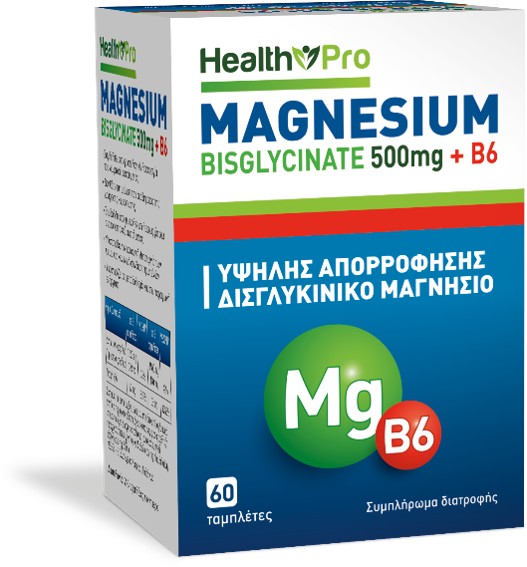Magnesium Bisglycinate 500mg + Vitamin B6