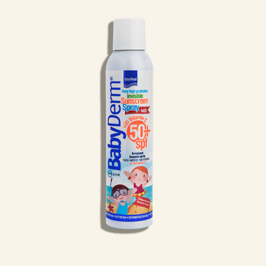 Αντιηλιακό σπρέι Babyderm Invisible SPF50
