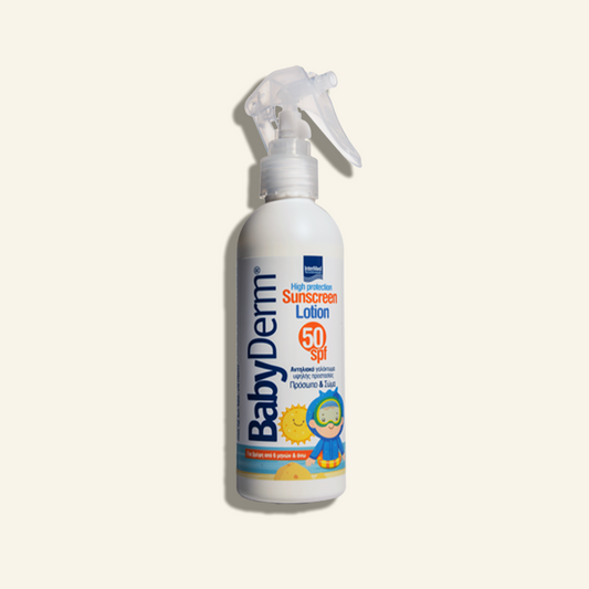 Αντιηλιακή λοσιόν Babyderm SPF50